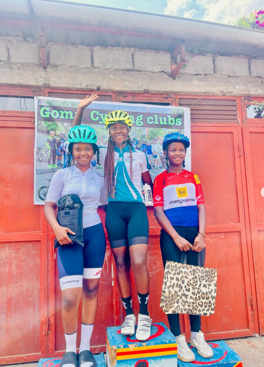 Tumaini Cycling Academy community gathered together